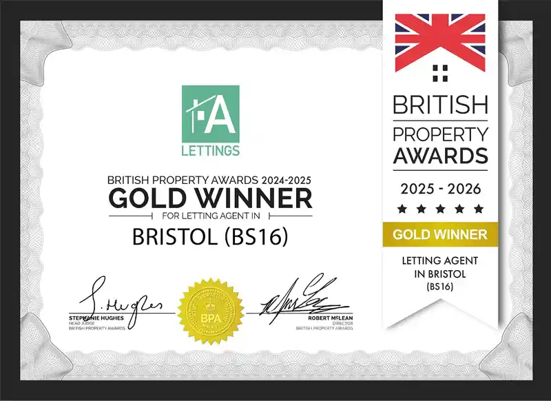 Gold Award Bristol Letting Agent